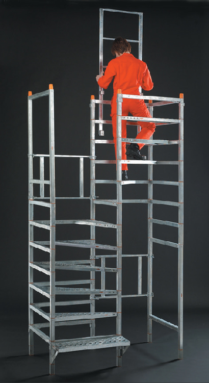 easy-step Bautreppe aufbau